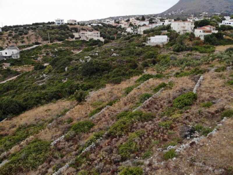 Plaka bei Chania Kreta, Plaka: Atemberaubendes Grundstück mit Panoramablick auf Meer und Berge zu verkaufen Grundstück kaufen